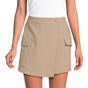 Women's Lands' End Crepe Above the Knee Skort