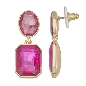 Nine West Gold-Tone Double Drop Post Earrings