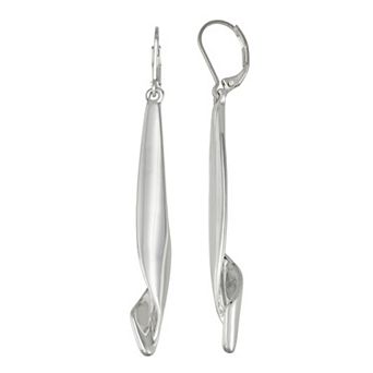 Nine West Silver-Tone Linear Drop Earrings