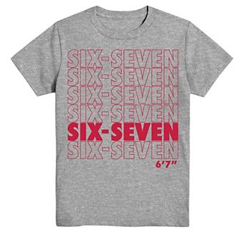 Boys 6-20 Short Sleeve Six-Seven Graphic Tee