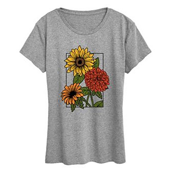 Women's Vintage Fall Bouquet Graphic Tee