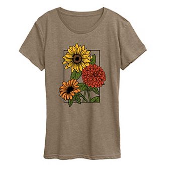 Women's Vintage Fall Bouquet Graphic Tee