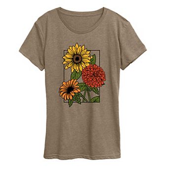 Women's Vintage Fall Bouquet Graphic Tee