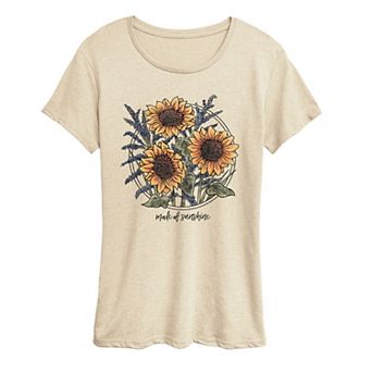 Women's Sunflowers Made Of Sunshine Graphic Tee