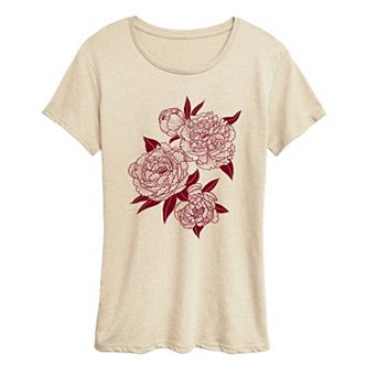 Women's Peonies Graphic Tee