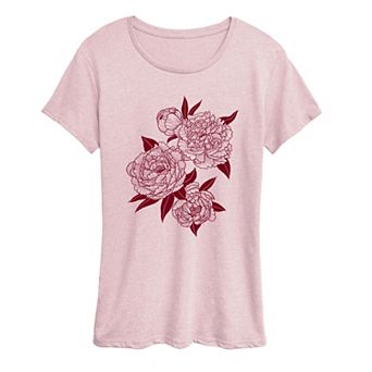 Women's Peonies Graphic Tee