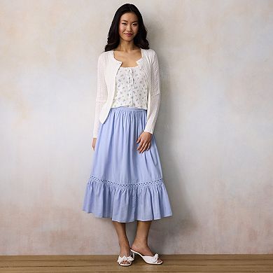 Women's LC Lauren Conrad Gathered Trim Skirt