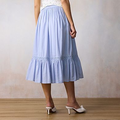 Women's LC Lauren Conrad Gathered Trim Skirt