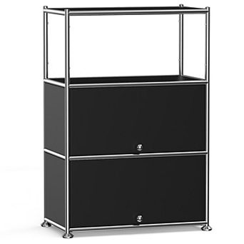 Modern Modular Metal Storage Cabinet with Shelves