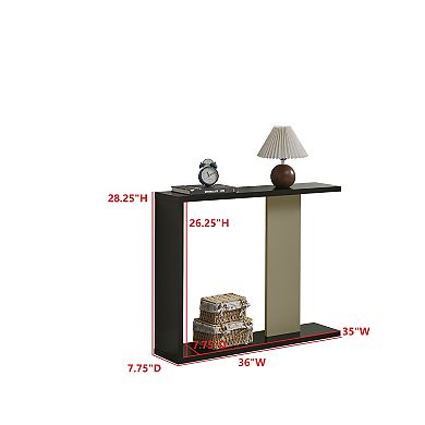 Kings Brand Furniture Indio Console Table, Entryway Sofa Table with Storage Shelf