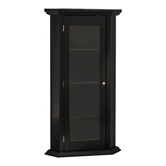 Kings Brand Furniture Cambridge Corner Curio Storage Cabinet