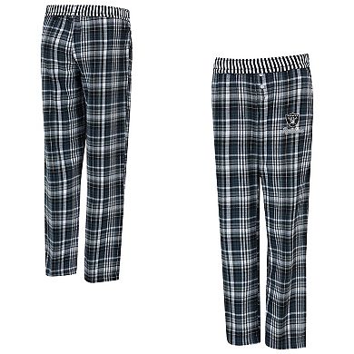 Women's Concepts Sport Black Las Vegas Raiders Laney Plaid Tri-Blend Pants