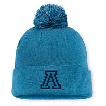 Men's Nike Turquoise Arizona Wildcats Primetime Peak Campus Cuffed Knit Hat with Pom