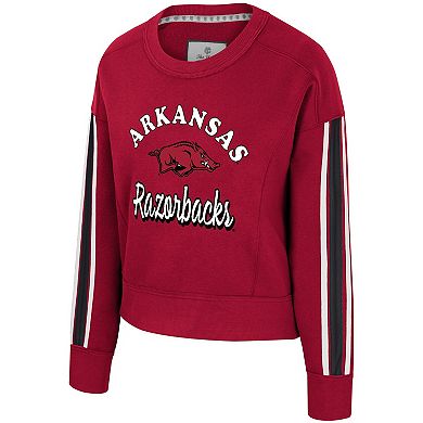 Women's Colosseum Cardinal Arkansas Razorbacks Honeymoon Sweatshirt