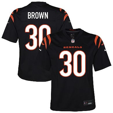Youth Nike Chase Brown Black Cincinnati Bengals Youth