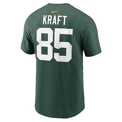 Men's Nike Tucker Kraft Green Green Bay Packers Player Name & Number T-Shirt