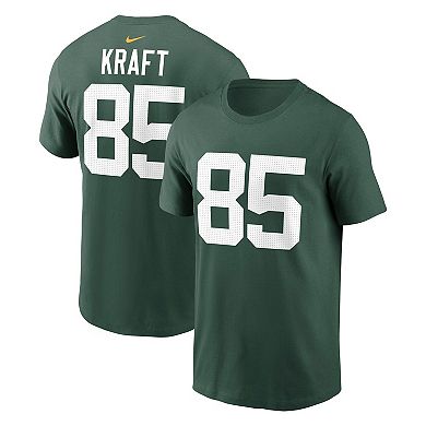 Men's Nike Tucker Kraft Green Green Bay Packers Player Name & Number T-Shirt