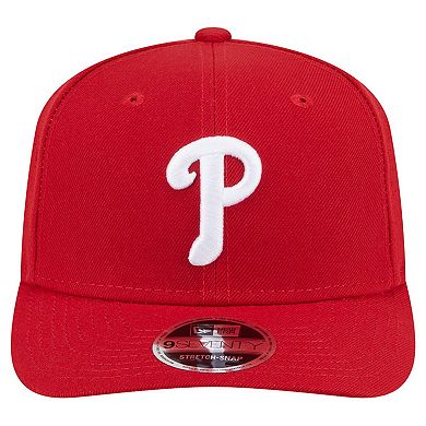 Men's New Era Red Philadelphia Phillies Performance 9SEVENTY Adjustable Hat