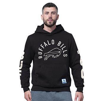 Men's Starter Black Buffalo Bills Handoff Fleece Hoodie Sweatshirt