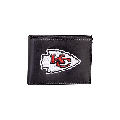 Kansas City Chiefs Synthetic Leather Embroidered Bifold Wallet