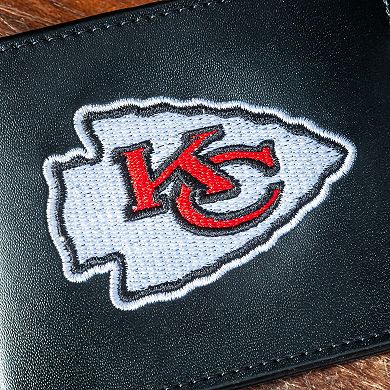 Kansas City Chiefs Synthetic Leather Embroidered Bifold Wallet