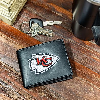 Kansas City Chiefs Synthetic Leather Embroidered Bifold Wallet
