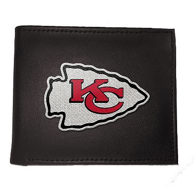 Kansas City Chiefs Synthetic Leather Embroidered Bifold Wallet