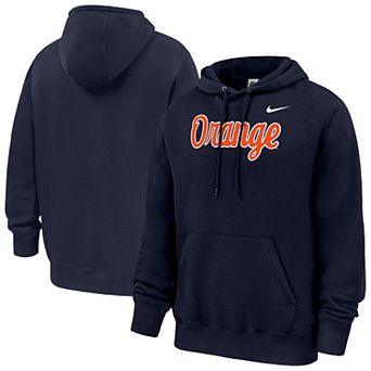 Men's Nike Navy Syracuse Orange Script Club Fleece Hoodie