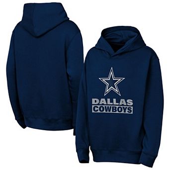 Youth Outerstuff Navy Dallas Cowboys Back to Basics Hoodie
