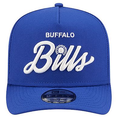Men's New Era Royal Buffalo Bills Local Play A-Frame 9FIFTY Snapback Hat