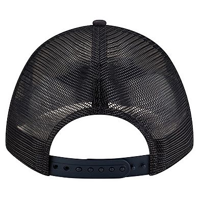 Men's New Era Navy Team USA Color Block 9FORTY M-Crown A-Frame Adjustable Trucker Hat