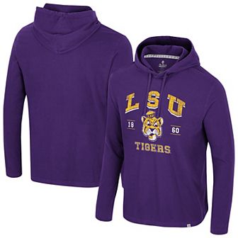 Men's Colosseum Purple LSU Tigers Simoleans Washed Hoodie