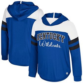 Girls Youth Colosseum Royal Kentucky Wildcats Reflection Hoodie Long Sleeve T-Shirt