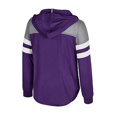 Girls Youth Colosseum Purple Kansas State Wildcats Reflection Hoodie Long Sleeve T-Shirt