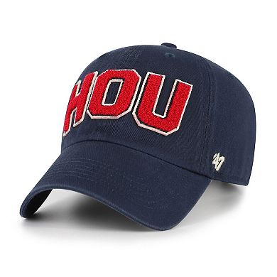 Women's '47 Navy Houston Texans Zoey Clean Up Adjustable Hat