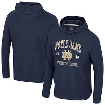 Men's Colosseum Navy Notre Dame Fighting Irish Simoleans Washed Hoodie