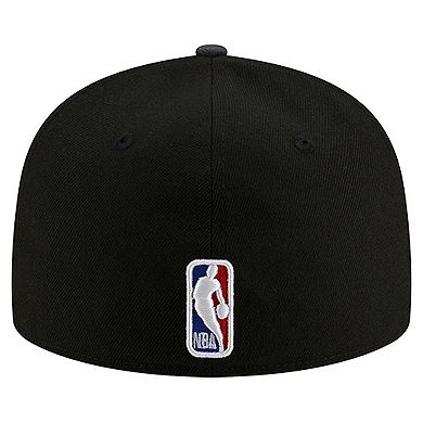 Men's New Era Black Golden State Warriors Statement Edition Jersey Hook 59Fifty Fitted Hat