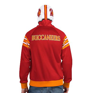 Men's Pro Player Red/Orange Tampa Bay Buccaneers Retro Helmet Full-Zip Hooded Track Jacket