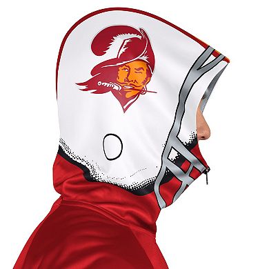 Men's Pro Player Red/Orange Tampa Bay Buccaneers Retro Helmet Full-Zip Hooded Track Jacket