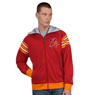 Men's Pro Player Red/Orange Tampa Bay Buccaneers Retro Helmet Full-Zip Hooded Track Jacket