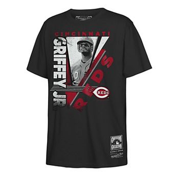 Youth Mitchell & Ness Ken Griffey Jr. Black Cincinnati Reds In the Zone Player Graphic T-Shirt