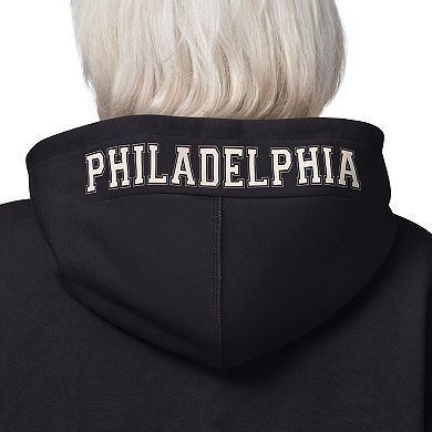 Women's Starter Black Philadelphia Eagles 4th Down Full-Zip Hoodie