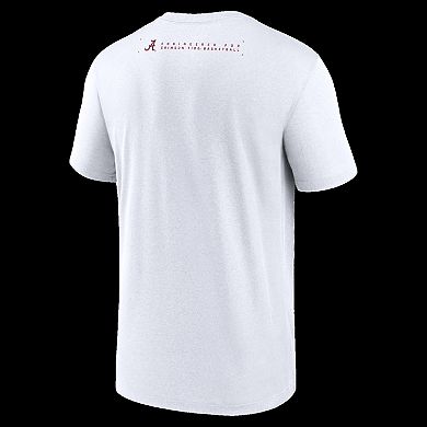 Men's Nike White Alabama Crimson Tide 2025 Courtside Basketball Legend Dri-FIT T-Shirt