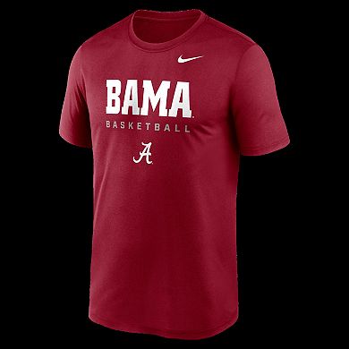 Men's Nike Crimson Alabama Crimson Tide 2025 Courtside Basketball Legend Dri-FIT T-Shirt