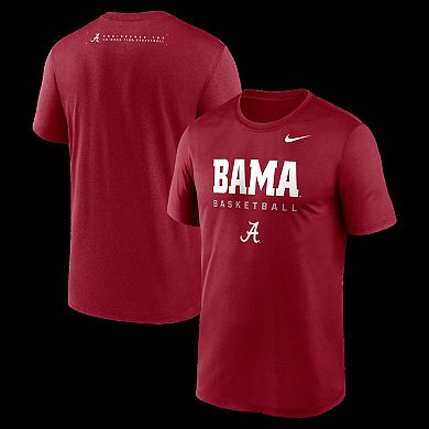 Men's Nike Crimson Alabama Crimson Tide 2025 Courtside Basketball Legend Dri-FIT T-Shirt