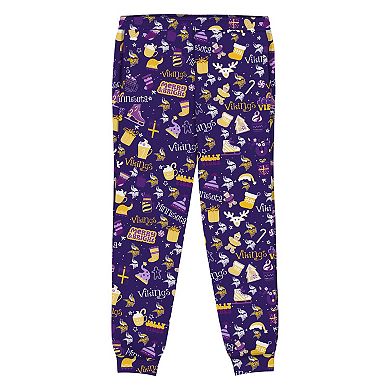 Toddler Outerstuff Purple Minnesota Vikings Chestnut Holiday Sleep Set