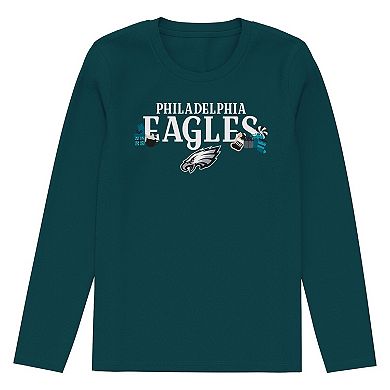 Toddler Outerstuff Midnight Green Philadelphia Eagles Chestnut Holiday Sleep Set