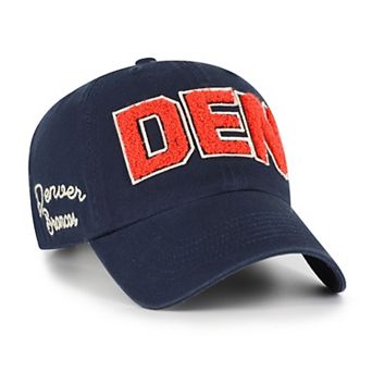 Women's '47 Navy Denver Broncos Zoey Clean Up Adjustable Hat