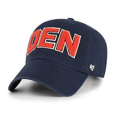 Women's '47 Navy Denver Broncos Zoey Clean Up Adjustable Hat