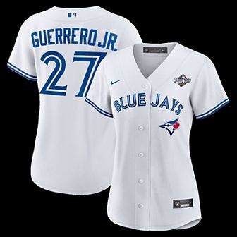 Women's Nike Vladimir Guerrero Jr. White Toronto Blue Jays 2025 World Series Home Replica Player Jersey